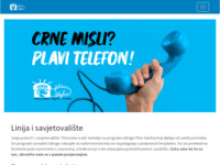 Frontpage screenshot for site: (http://www.plavi-telefon.hr)