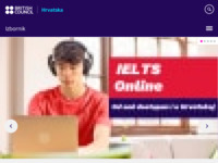 Frontpage screenshot for site: (http://www.britishcouncil.hr/)