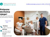 Frontpage screenshot for site: (http://www.stomatologija-vuckovic.hr)