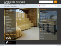 Frontpage screenshot for site: Ambienta Petrušić - Proizvodnja sauni, wellness opreme... (http://www.ambienta-petrusic.hr/)