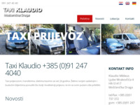 Frontpage screenshot for site: Taxi Rijeka (http://www.taxi-transfer.net)