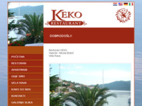 Frontpage screenshot for site: (http://www.restoran-keko-rava.com)