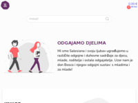 Frontpage screenshot for site: (http://www.salesiana.hr)