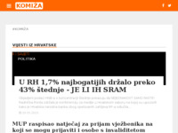 Frontpage screenshot for site: Internet portal - Grad Komiža (http://grad-komiza.info/)