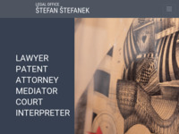 Frontpage screenshot for site: Odvjetnik i patentni zastupnik Štefan Štefanek (http://www.stefanek.hr)