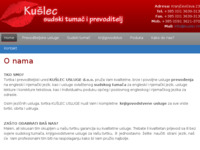 Frontpage screenshot for site: Kušlec usluge d.o.o. (http://www.kuslec.hr)