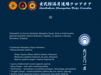 Frontpage screenshot for site: Genbukan Mangetsu Dojo Hrvatska (http://www.genbukan.hr/)