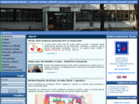 Frontpage screenshot for site: (http://www.ss-elektrotehnicka-zg.skole.hr)