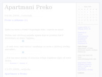 Frontpage screenshot for site: Apartmani Preko (http://apartmanipreko.blog.hr)