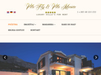 Frontpage screenshot for site: (http://www.villa-makarska.com/)