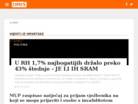 Frontpage screenshot for site: Internet portal - Grad Omiš (http://grad-omis.net/)