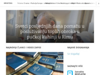 Frontpage screenshot for site: (http://www.crkvaisusakrista.hr/)