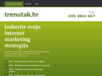 Frontpage screenshot for site: Trenutak web dizajn studio (http://www.trenutak.hr)