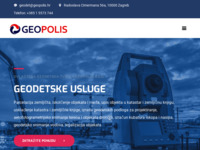Frontpage screenshot for site: Geodetski ured Geopolis d.o.o. (http://www.geopolis.hr)