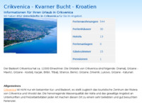 Frontpage screenshot for site: (http://www.kroatien-adrialin.de/ortsinfos/crikvenica/)