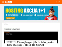 Frontpage screenshot for site: Internet portal - Grad Trilj (http://trilj.info/)