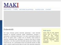 Frontpage screenshot for site: (http://www.maki-zgr.hr)