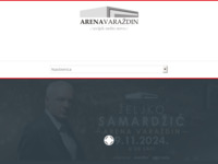 Frontpage screenshot for site: Arena Varaždin, gradska sportska dvorana Varaždin (http://www.arena-varazdin.hr/)