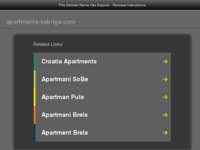 Frontpage screenshot for site: (http://www.apartments-vabriga.com)