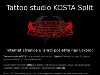 Frontpage screenshot for site: Tattoo Kosta – Split (http://www.tattookosta.com/)
