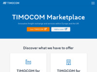 Frontpage screenshot for site: (http://www.timocom.com)