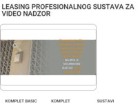 Frontpage screenshot for site: Video Sigurnosni Sustavi d.o.o. (http://video-nadzor-leasing.com/)
