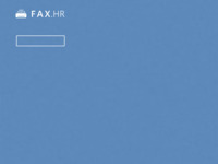Frontpage screenshot for site: Fax.hr Internet faks sustav u Hrvatskoj (http://www.fax.hr)