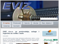 Frontpage screenshot for site: Eviz d.o.o. (http://www.eviz.hr)