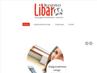Frontpage screenshot for site: Knjigovodstveni servis Konto Libar Šibenik (http://www.konto-libar.hr)