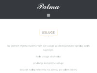 Frontpage screenshot for site: Palma pogrebno Karlovac (http://www.palma-pogrebno.hr)