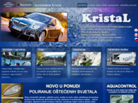 Frontpage screenshot for site: Auto stakla (http://kristal.hr/)