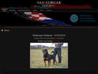 Frontpage screenshot for site: van Gorgar (http://www.vangorgar.com)