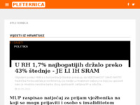 Frontpage screenshot for site: Internet portal - Grad Pleternica (http://pleternica.net/)