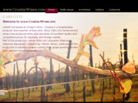 Frontpage screenshot for site: (http://www.croatia-wines.com)
