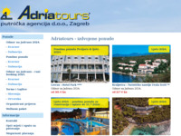 Frontpage screenshot for site: Adriatours d.o.o. (http://www.adriatours.hr)
