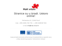 Frontpage screenshot for site: (http://www.mak-vrtovi.hr)