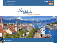 Frontpage screenshot for site: Turistika agencija Sea gate Trogir (http://www.sea-gate.net)