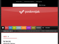 Frontpage screenshot for site: (http://www.poslovnjak.net)