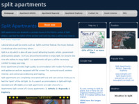 Frontpage screenshot for site: (http://www.split-apartments.net)