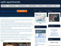 Frontpage screenshot for site: (http://www.split-apartments.net)