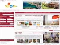 Frontpage screenshot for site: (http://www.croatiaapartments.net)