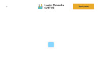 Frontpage screenshot for site: (http://www.hostelmakarska.com)