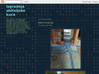 Frontpage screenshot for site: Izgradnja obiteljske kuće (http://simbolina.blogspot.com)