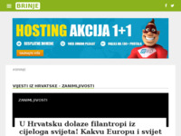 Frontpage screenshot for site: Internet portal - Grad Brinje (http://brinje.info/)