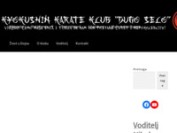 Frontpage screenshot for site: Kyokushin Dugo Selo (http://www.kyokushinds.hr/)