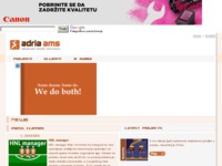 Frontpage screenshot for site: (http://www.adria-ams.hr)