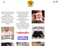 Frontpage screenshot for site: tshirt shop Gentleman (http://www.majice.hr)