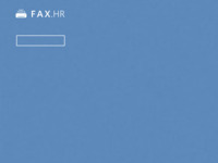 Frontpage screenshot for site: Fax.hr  Internet faks sustav u Hrvatskoj (http://fax.hr)