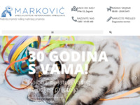 Frontpage screenshot for site: (http://www.specijalisticke-veterinarske-ambulante-markovic.hr)