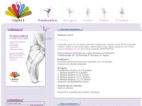 Frontpage screenshot for site: Plesni studio Lepeza V.V. (http://www.lepezavv.hr)